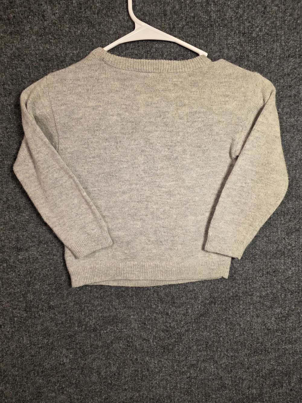 Baby Gap Disney Mickey Mouse Knit Sweater Heather Gray 3T